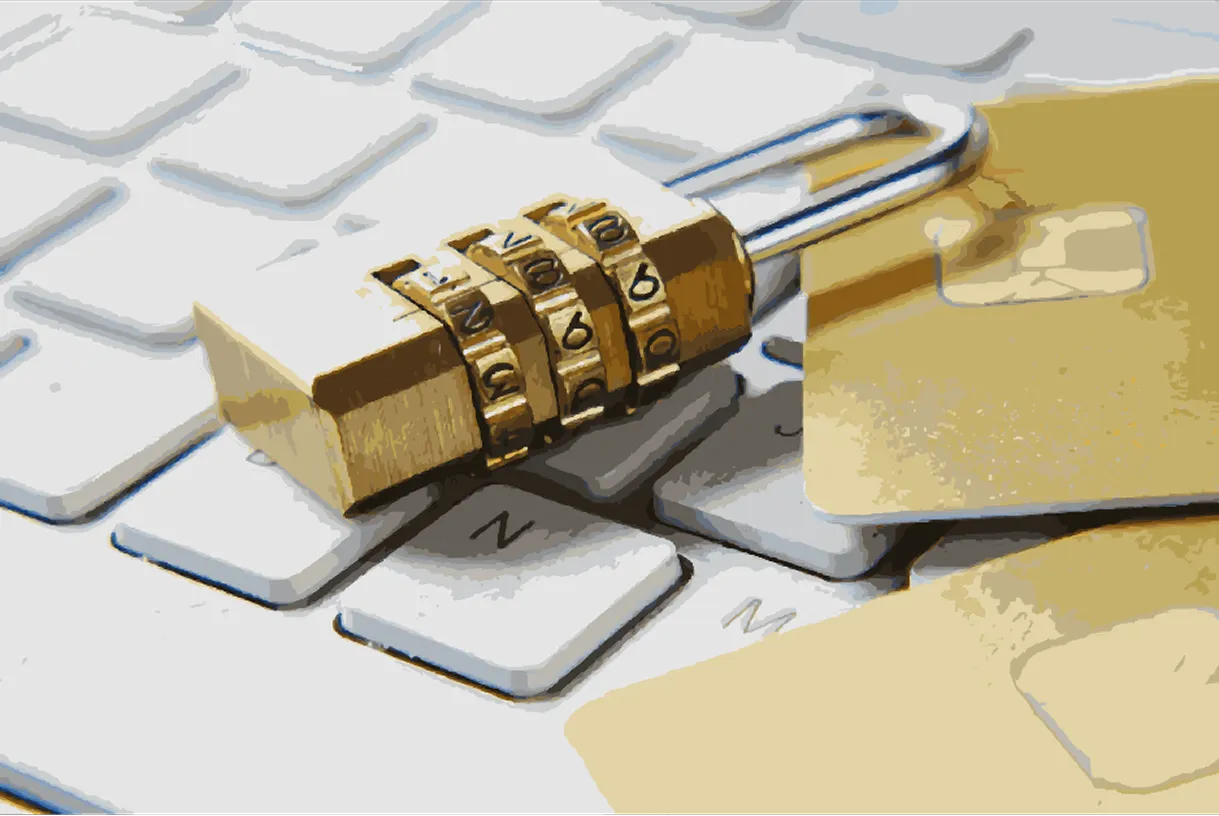 computer with a lock